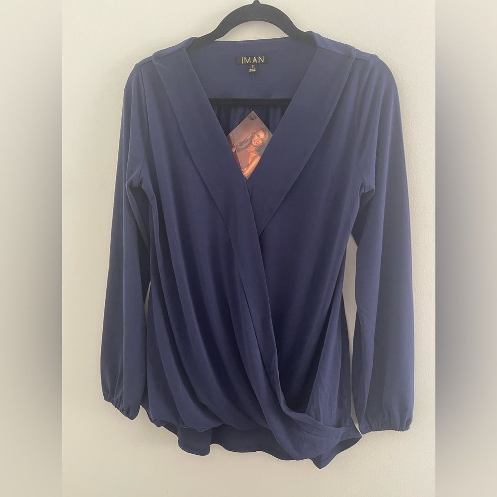 NWT Iman global chic shirt size S